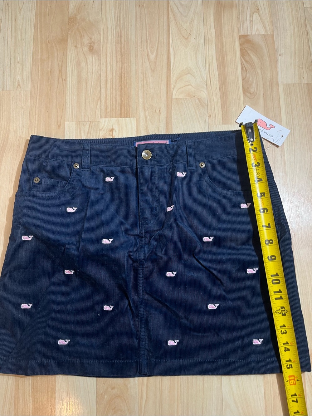 Women’s Vineyard Vines By Shep & Ian Corduroy Skirt- Size 4-Navy Blue NWT - Picture 3 of 5
